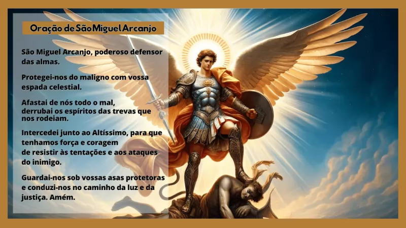 Imagem Oração de São Miguel Arcanjo Proteção e Afastar o Mal