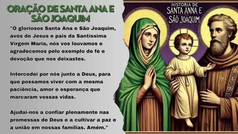 Imagem Oração para Dia de Santa Ana e São Joaquim - 26 de Julho
