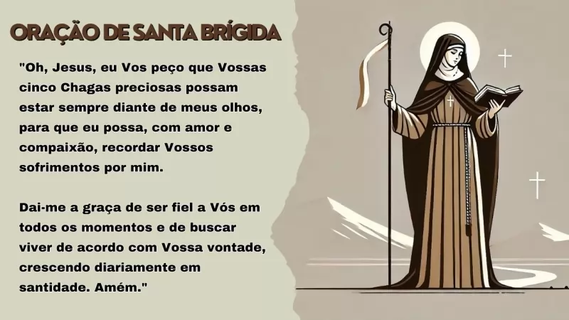 Imagem Oração de Santa Brígida - Os 7 Pai Nossos e 15 Orações