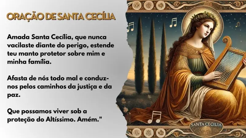 Imagem Oração de Santa Cecília: A Padroeira dos Músicos